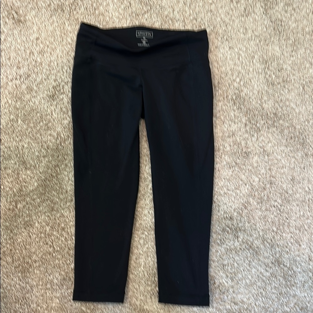 Athleta Midnight Black Active crop Leggings